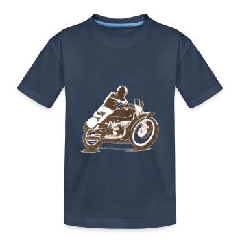 Moto classique moto moto - T-shirt bio Premium Enfant - bleu marine - Devant