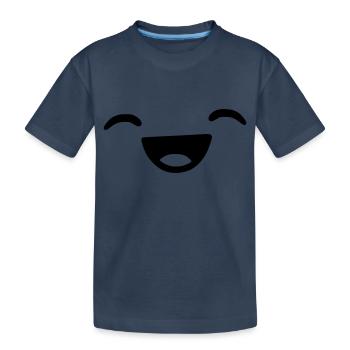 Smile! - Kinder Premium Bio T-Shirt - Navy - Vorne