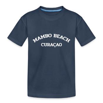 Mambo Beach - Curaçao - Caraïbes néerlandaises - Karibik - T-shirt bio Premium Enfant - bleu marine - Devant