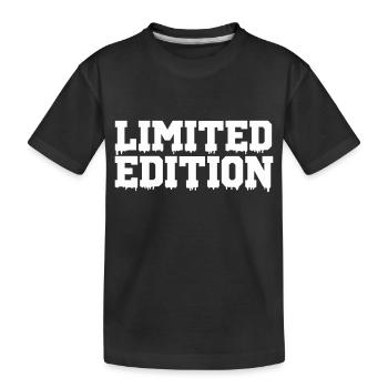 Limited Edition - Kids' Premium Organic T-Shirt - black - Front