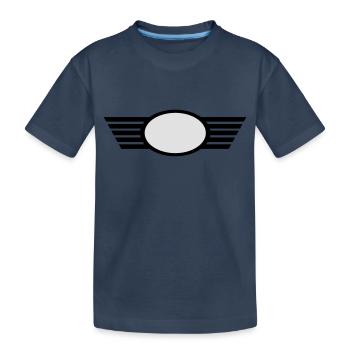 Wappen - Kinder Premium Bio T-Shirt - Navy - Vorne