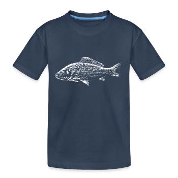 Poisson carpe - T-shirt bio Premium Enfant - bleu marine - Devant