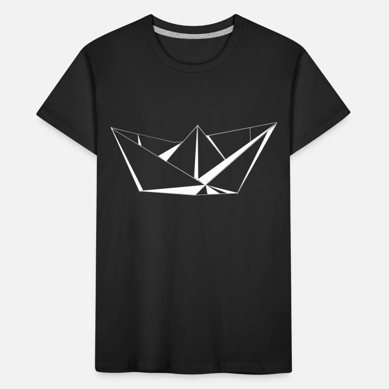 Ein Schiff Boot aus Papier ein Papierboot Boote Kinder Premium Bio T-Shirt