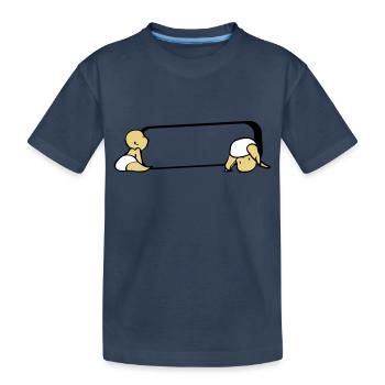 Gemini name tag - Kids' Premium Organic T-Shirt - navy - Front