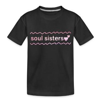 Meilleures amies - Âmes sœurs - T-shirt bio Premium Enfant - noir - Devant