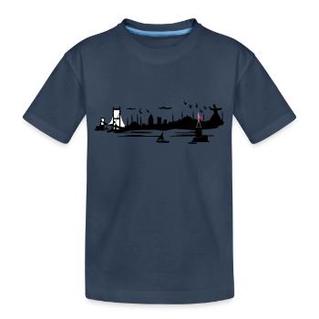silhouette istanbul - T-shirt bio Premium Enfant - bleu marine - Devant