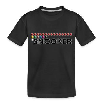 SNOOKER - Balls - Kids' Premium Organic T-Shirt - black - Front