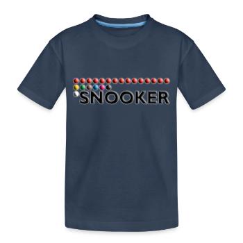 SNOOKER - Bälle - Kinder Premium Bio T-Shirt - Navy - Vorne