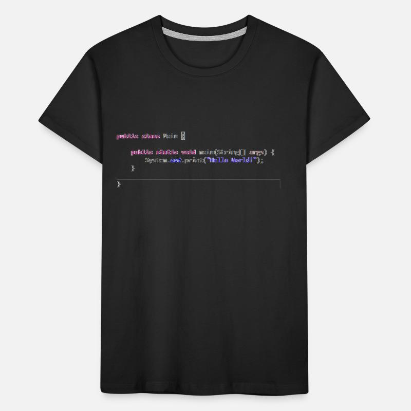 Java Hello World! Geschenkidee Kinder Premium Bio T-Shirt