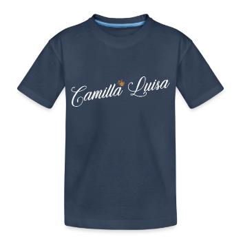 Camilla Name für Frauen Kinder Kleinkinder - Camilla - Kinder Premium Bio T-Shirt - Navy - Vorne