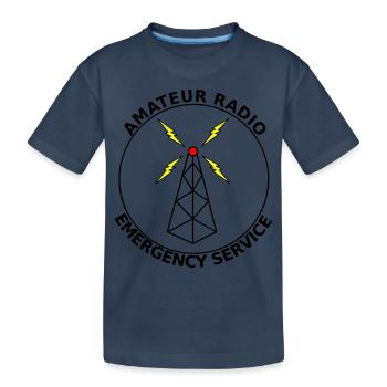 amateur radio emergency service ham radio - Kids' Premium Organic T-Shirt - navy - Front