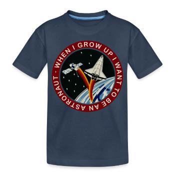 NASA When I Grow Up I Want to Be An Astronaut - T-shirt bio Premium Enfant - bleu marine - Devant