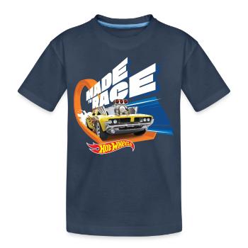 Hot Wheels Muscle Car Made To Race - Kinder Premium Bio T-Shirt - Navy - Vorne