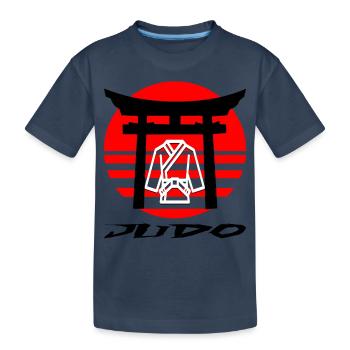Judo - T-shirt bio Premium Enfant - bleu marine - Devant