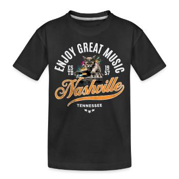 Enjoy great music Nashville Tennessee - T-shirt bio Premium Enfant - noir - Devant