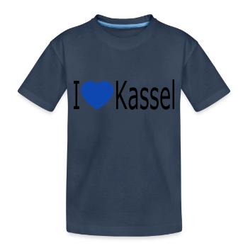 I love Kassel - Kids' Premium Organic T-Shirt - navy - Front