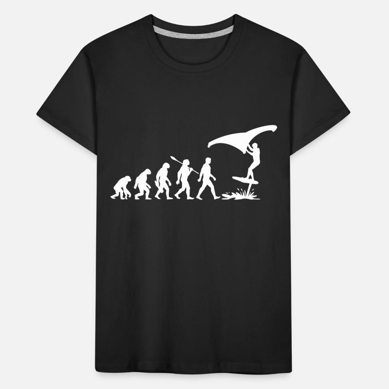 Evolution - Wing Surf - Foil Surfer - Foil Board Kinder Premium Bio T-Shirt