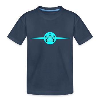 Pêche Hameçons Poisson - T-shirt bio Premium Enfant - bleu marine - Devant