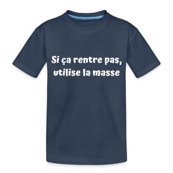 Bricoleur de génie ou maladroit - T-shirt bio Premium Enfant - bleu marine - Devant