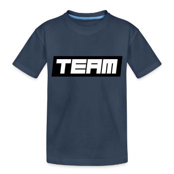 Team - Kinder Premium Bio T-Shirt - Navy - Vorne