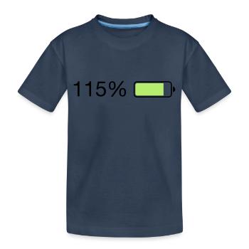 Fullenergy 115% Ladebalken - Kinder Premium Bio T-Shirt - Navy - Vorne