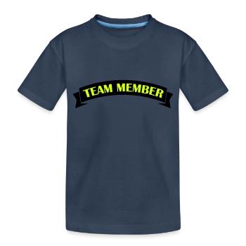 Membres de l’équipe - T-shirt bio Premium Enfant - bleu marine - Devant