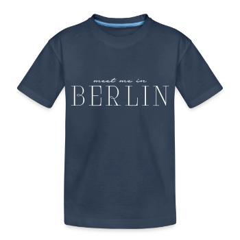 I love Berlin - Kids' Premium Organic T-Shirt - navy - Front