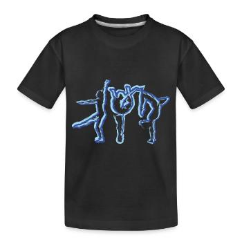 Gymnaste, Yoga,Sports,Exercices,Danse,Gymnastique - T-shirt bio Premium Enfant - noir - Devant