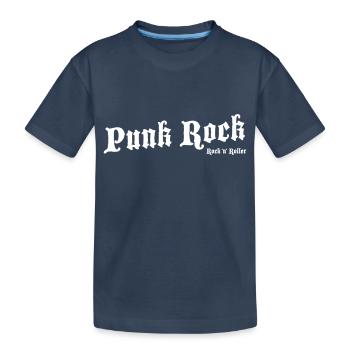 Punk Rock Blanc - T-shirt bio Premium Enfant - bleu marine - Devant
