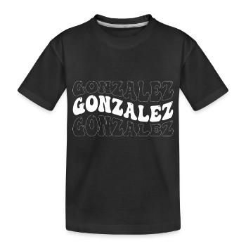 Drôle Gonzalez Groovy 4 Hommes Femmes Cool Gonzalez - T-shirt bio Premium Enfant - noir - Devant