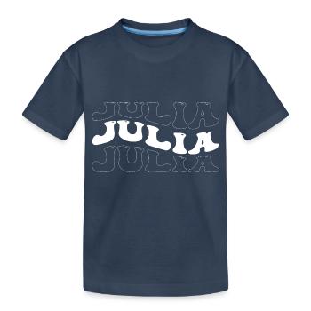 Drôle Julia Groovy 4 Hommes Femmes Cool Julia Tie Dye - T-shirt bio Premium Enfant - bleu marine - Devant