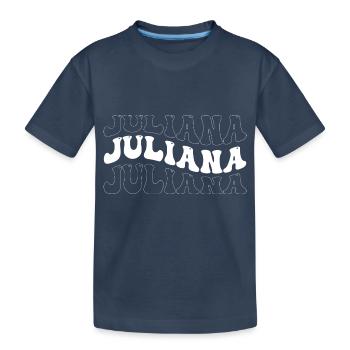 Funny Juliana Groovy 4 Herren Frauen Cool Juliana Krawatte - Kinder Premium Bio T-Shirt - Navy - Vorne
