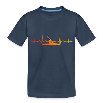 Femmes Kayak Hommes Kayak Kayak Kayak Kayak Canoë - T-shirt bio Premium Enfant - bleu marine - Devant