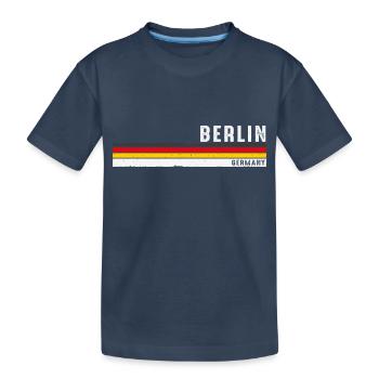 Berlin Capitale de l’Allemagne - Lustiges Hemd Souvenir - T-shirt bio Premium Enfant - bleu marine - Devant