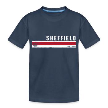 Sheffield - Le patrimoine de l’acier en Angleterre - T-shirt bio Premium Enfant - bleu marine - Devant