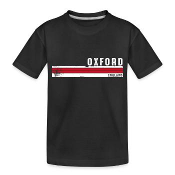 Oxford Angleterre Vintage Design - T-shirt bio Premium Enfant - noir - Devant