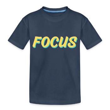 Large Focus - T-shirt bio Premium Enfant - bleu marine - Devant