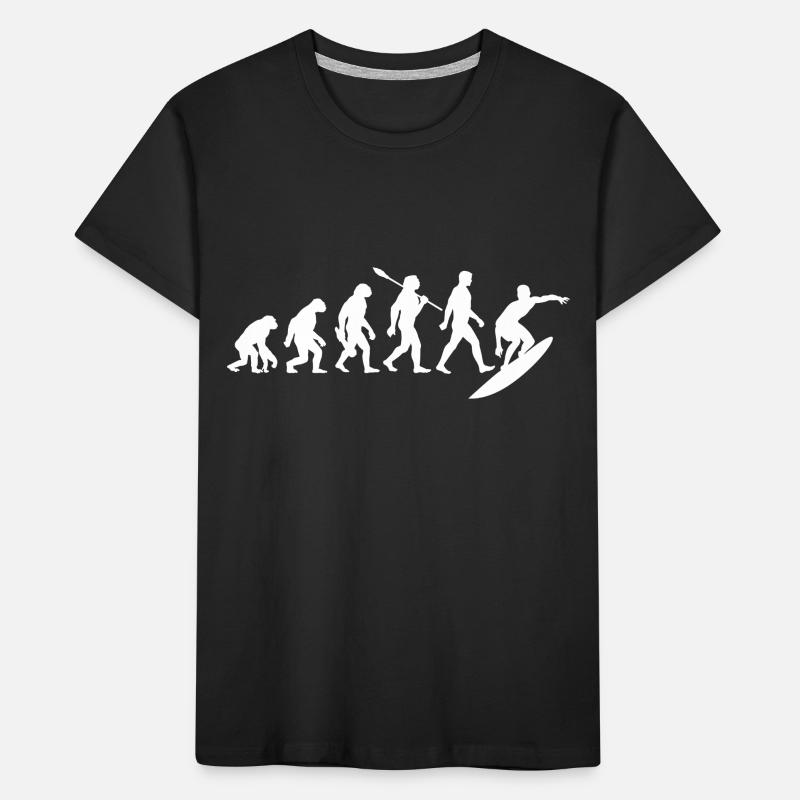 Evolution Surfer - Surf - Planche de surf T-shirt bio Premium Enfant