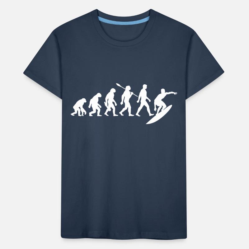 Evolution Surfer - Surf - Planche de surf T-shirt bio Premium Enfant