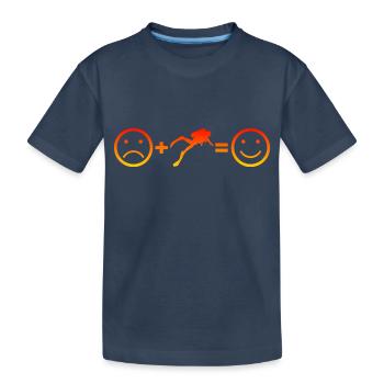 Plongée amusante Plongée Plongée Plongée Plongée - T-shirt bio Premium Enfant - bleu marine - Devant