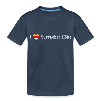 I love Turracher Höhe - "Carinthia Style" - Kids' Premium Organic T-Shirt - navy - Front