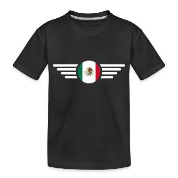 Mexiko - Kinder Premium Bio T-Shirt - Schwarz - Vorne