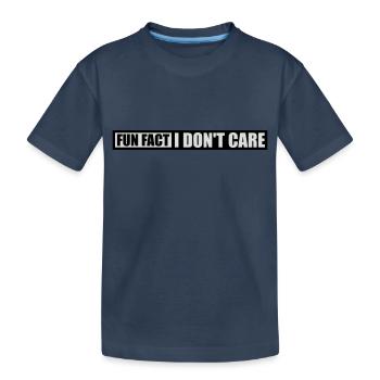 Je me fiche des faits - T-shirt bio Premium Enfant - bleu marine - Devant