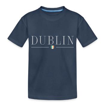 Dublin: culture, charm, joie de vivre - Kids' Premium Organic T-Shirt - navy - Front