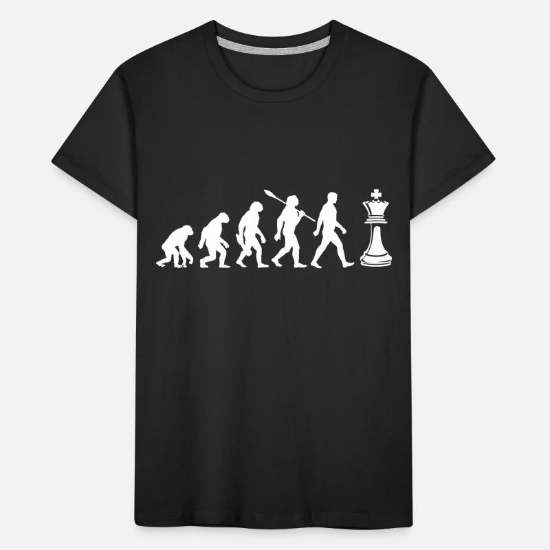 Evolution - Échecs - Joueurs d’échecs T-shirt bio Premium Enfant