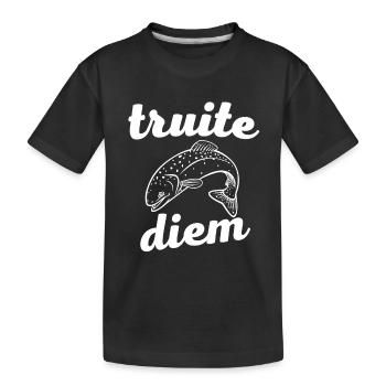 truite diem - T-shirt bio Premium Enfant - noir - Devant