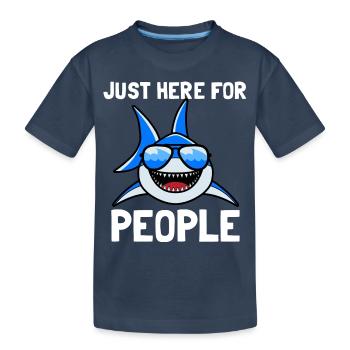 Juste ici pour people Hai - T-shirt bio Premium Enfant - bleu marine - Devant