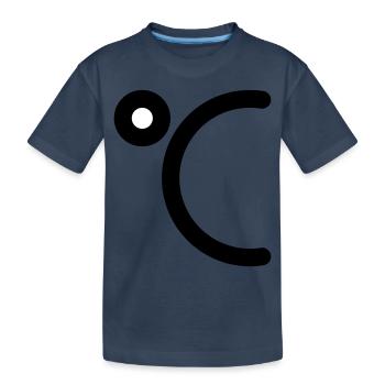 Icône Degrés Celsius à personnaliser - T-shirt bio Premium Enfant - bleu marine - Devant