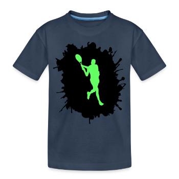 tennis klecks - Kinder Premium Bio T-Shirt - Navy - Vorne