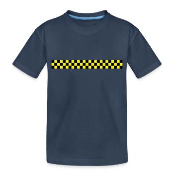Caro 2 Warnbalken - Kinder Premium Bio T-Shirt - Navy - Vorne
